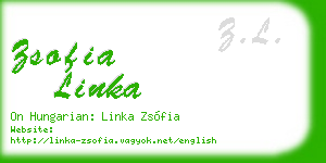 zsofia linka business card